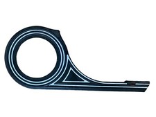 Hebie Original Vintage Kettenschutz Schwarz Fahrrad Weiß Gestreift 3 Schrauben