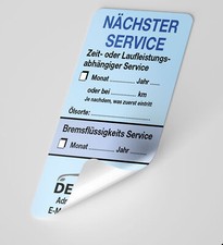 Kfz service aufkleber - -,