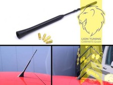 Alu Antenne Dachantenne Kurzstab PKW für VW Polo 4 5 6 6N 9N 6N2 9N3 Schwarz 16V