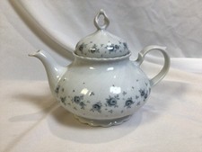 Seltmann Weiden Teekanne Regina Blaue Rosen / Blumen - 1 Liter - Porzellan