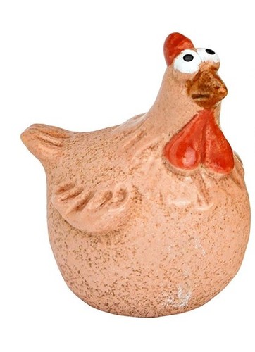 Deko huhn aus steingut - deko,