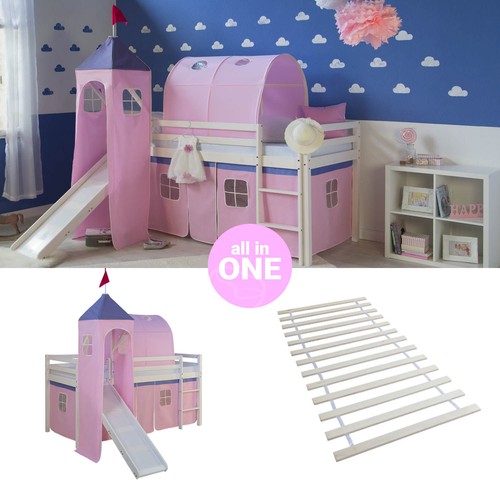 Hochbett 90x200 kinderbett mit - 90x200,