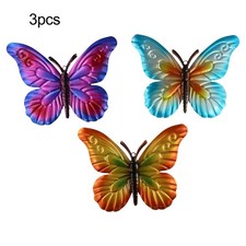 3Stück Metallschmetterling