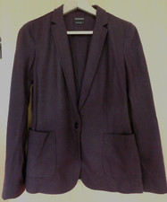 Damen Blazer weinrot pflaume 38 40 Massimo Dutti Polyester Langarm NEU