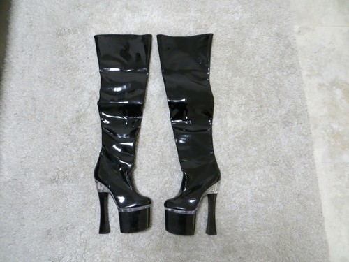 Lack overknees plateau stiefel - plateau,