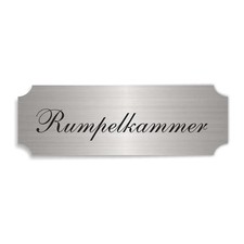 Selbstklebendes Schild « RUMPELKAMMER » Türschild modern Abstellraum Lager Haus