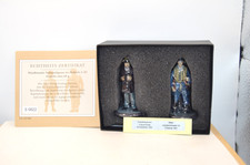 Atlas 2er Set Vollzinnfiguren WW2 Kaleun U-Boot/Maj.Jagdgeschwader 1:32 OVP