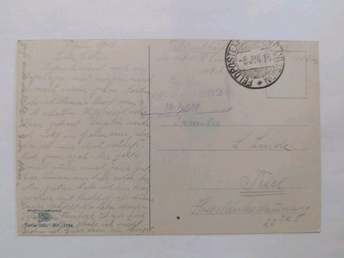 Feldpost karte erster - feldpost,