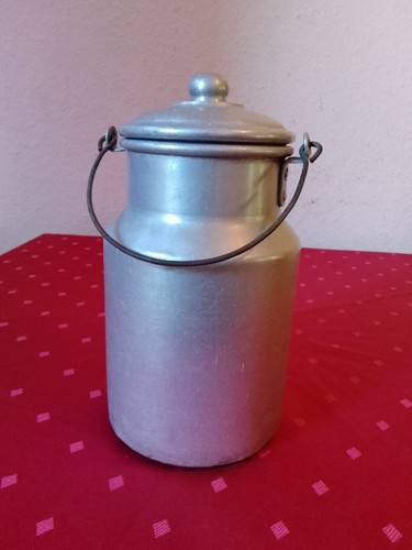 Alu milchkanne mit - mit, deckel