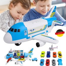 10-in-1 Transport Flugzeug Spielzeug ab 3 Jahre Transport Flugzeug für Kinder