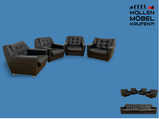 WMK # 1/4 Stilvoller & gut erhaltener 70er Jahre Sessel auf Rollen mit gesteppte