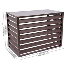 Sichtschutz Verkleidung Klimaanlage/Wärmepumpe Metall Alu legiert  110x60x80 cm