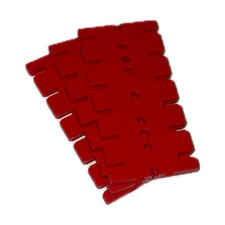 3x Fischertechnik Grundplatte 9x4,5cm Rot Fischer Technik Ersatzteil Vintage