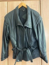 Vintage  Leder Jacke Damen Echtes Ziegenleder 1994 Preis 700 DM, grau,  Gr. 40