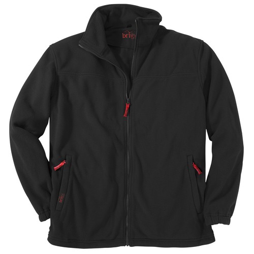 Brigg fleecejacke schwarz - fleecejacke,