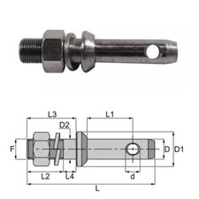 UNTERLENKERBOLZEN D.28 M22X150 D.24