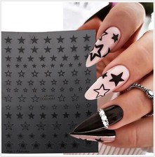 3D Nagel Sticker Nail Sterne Selbstklebend Aufkleber Glitzer Nagelsticker