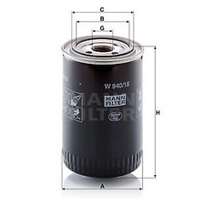 FILTER BETRIEBSHYDRAULIK MANN-FILTER W 940/18 FÜR AGRALE DEUTZ-FAHR FORD PUM