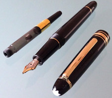 MONTBLANC MEISTERSTÜCK, schöner PATRONEN-FÜLLER 145 Feder M, CHOPIN in BOX, EDEL