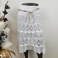 Damen Sommerrock Spitze