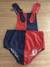 Spielhose Latzhose kurz Gr. 74 orig. DDR Vintage