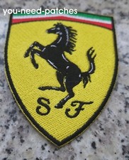 F1 Formula Ferrari Tuning logo Patch 3.5" Sports Car sew on embroidery Aufnäher