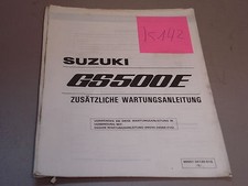Suzuki GS 500 E ergänzende  Wartungsanleitung Nachtrag 1996