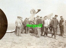 1.WK Foto Lothar v.Richthofens Absturz am 13.3.1918 bei Fromville, selten !!