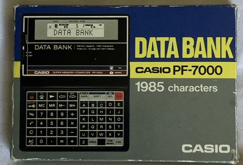 1980 casio data bank - 1980’s,