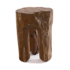 Holzhocker log 41x29cm - holzhocker, "log"