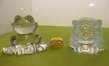 Goebel Glas Figuren Frosch +  Eule  TOP