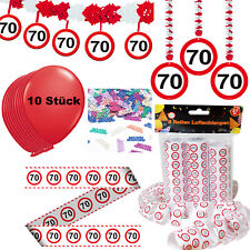 Deko 70. Geburtstag Partyset