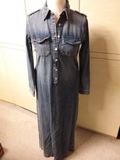 Langes Jeanskleid von Zara in