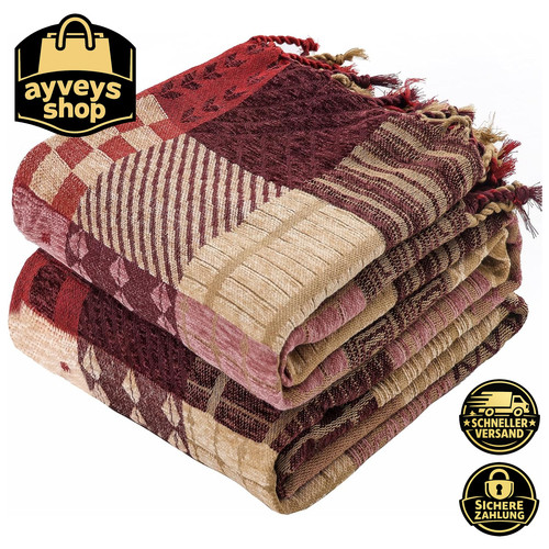 Chenille gewebte decke - chenille,