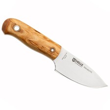 Helle Mandra FG mit Klinge aus 12C27 Stahl, Maserbirkegriff und Lederscheide