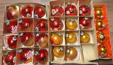 27 DDR Weihnachtsbaum Kugeln