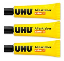 3x UHU Der Alleskleber extra Kleber Klebstoff Tube mit 31g tropffrei