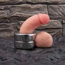 Edelstahl Heavy Duty Hodensack Ball Stretcher Hodenring Penisring Hodengewicht