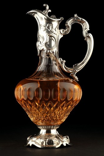 Große jugendstil weinkaraffe - jugendstil,