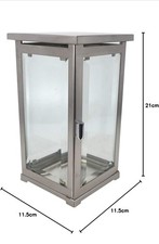 ek-center Grablampe, 28370 Grablaterne, Grablicht aus Edelstahl