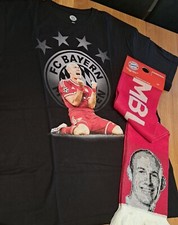 FC Bayern München T-Shirt + Schal Mr.Wembley Robben NEU