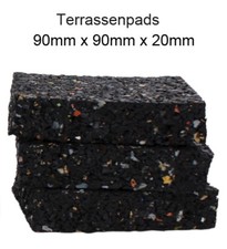 42 St. Terrassenpad Pads Unterlage Terrassenpads Gummigranulat Bautenschutzmatte