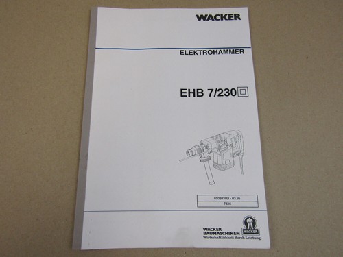 Wacker ehb 230 elektro - wacker, 7/230