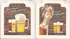 Zischke Kellerbier - Bierdeckel "Frisch aus Keller und Fass!"