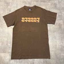 Vintage Stüssy T-Shirt Gr. S Made In USA Braun 90s Retro