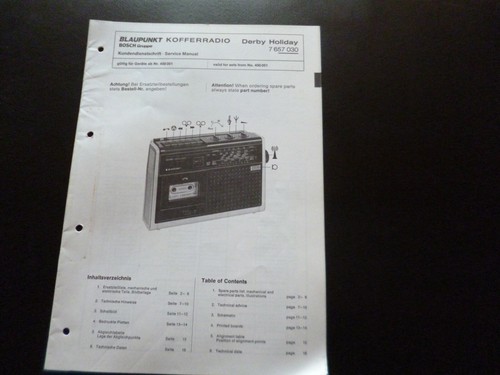 Original service manual - original,