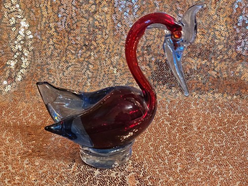 Murano glas figur schwan - glas,