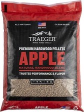 Traeger Hartholz Pellets Apfel (Apple) 9 kg Räuchern Smoken BBQ (3 EUR/kg)