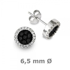 Ohrstecker Ohrringe schwarz 1