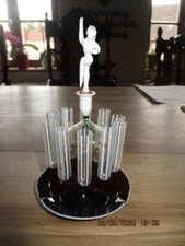 Alte Lauscha Glasfigur  Zigarettenhalter Hohlglas Art Deco Topzustand Tänzerin